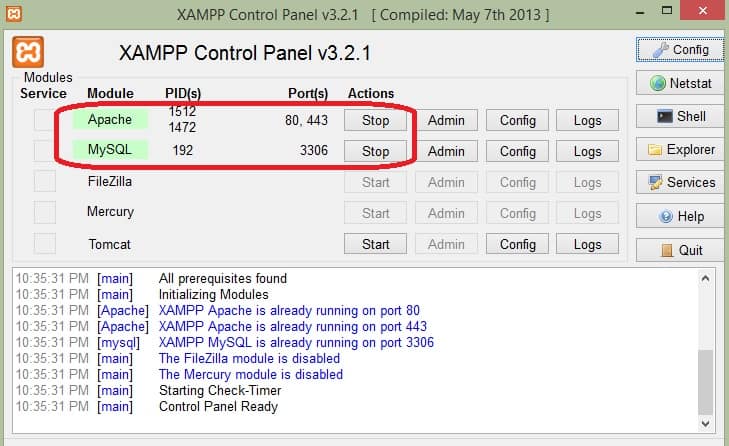 firewall issues on xampp install