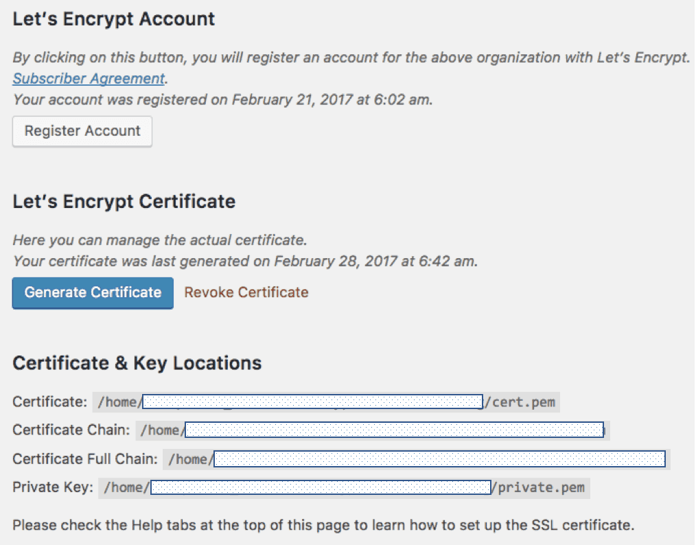 SSL Certificate and Private Key