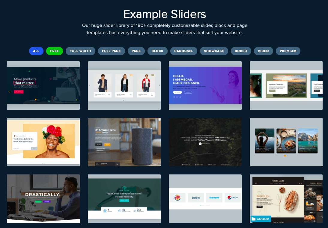 Smart Slider 3 Templates