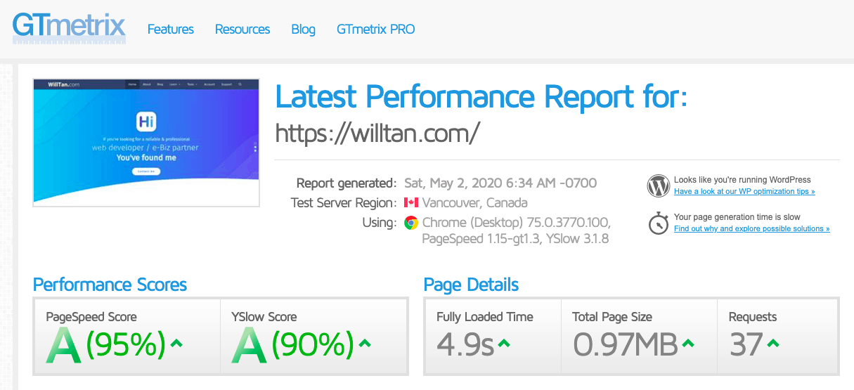 PageSpeed and YSlow Both As